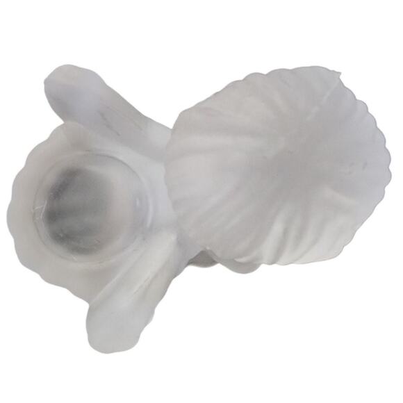 Clear Frosted Christmas Angel Candleholder - Picture 6 of 6